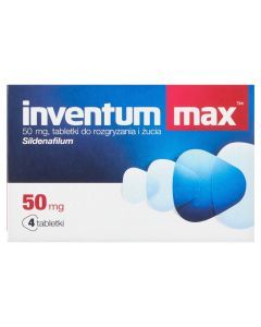 Inventum Max, 50 mg, tabletki do rozgryzania i żucia, 4 szt.