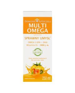 MultiOmega, płyn, smak owoców tropikalnych, 250 ml