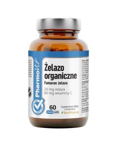 Zelazo organiczne Fumaran zelaza, kaps., 60 szt