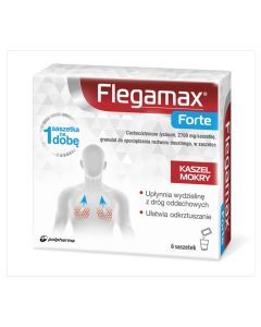 Flegamax Forte, 2700 mg/saszetkę, granulat do sporządzania roztworu doustnego, 6 saszetek