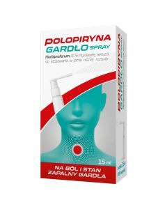 Polopiryna Gardło Spray, aerozol do stosowania w jamie ustnej,15ml