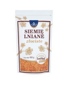 Oleofarm, LenVitol, siemię lniane, złociste, 450 g