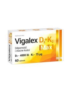 Vigalex D3+K2 Max, tabletki, 60 szt.