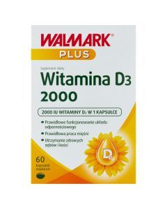Walmark Plus Witamina D3 2000, kapsułki miękkie, 60 szt.