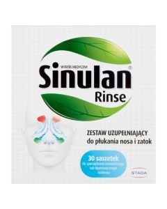 Sinulan Rinse, zestaw uzupełniający do płukania nosa i zatok, 30 saszetek