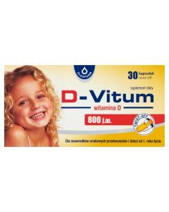 D-Vitum witamina D 800 j.m., kapsułki twist-off, 30 szt.