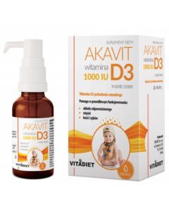 Akavit witamina D3 1000IU, krople, 29,4 ml (210 dawek)