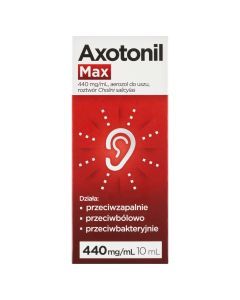 Axotonil, 440mg/ml, aerozol do uszu, 10 ml
