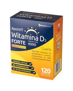 XeniVIT Witamina D3 Forte, kapsułki miękkie, 120 szt.