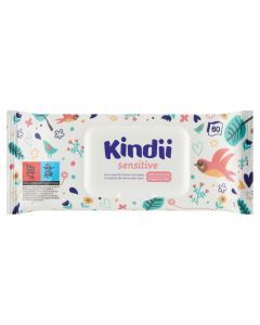 Kindii Sensitive, chusteczki dla niemowląt i dzieci, 60 szt.