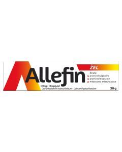 Allefin, (20 mg + 10 mg)/g, żel, 30 g
