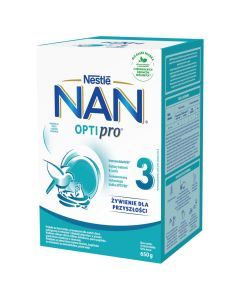 Mleko Nan Optipro 3, mleko modyfikowane po 1. roku życia, proszek, 650 g,  (2 x 325 g)