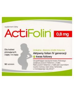 ActiFolin, 0,8 mg, tabletki powlekane, 90 szt.