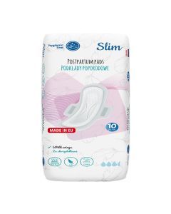 Akuku Slim, podkl.,poporodowe ze skrzydelkami, A0069, 10 szt