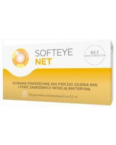 Softeye Net, zel do oczu, 0,4 ml, 20 pojemnikow