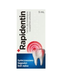 Rapidentin, 1 ml/ml, płyn do stosowania w jamie ustnej, 5 ml