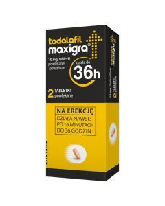 Tadalafil Maxigra, 10 mg, tabletki powlekane, 2 szt.