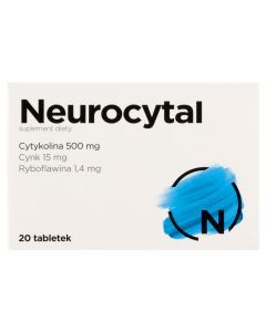 Neurocytal, tabletki powlekane, 20 szt.