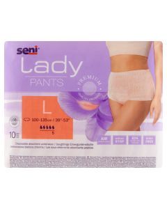 Seni Lady Pants, majtki chłonne, rozmiar L, 10 szt.