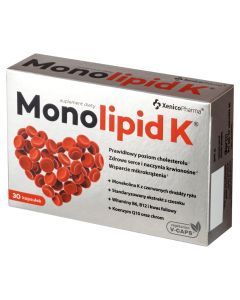 Monolipid K, kapsułki wegańskie, 30 szt.