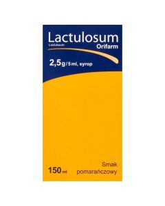Lactulosum Orifarm, 2,5 g/5ml, syrop, 150 ml