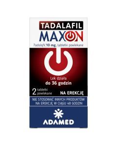 Tadalafil Maxon, 10 mg, tabl.powl., 2 szt