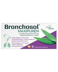 Bronchosol Maxipuren, 200 mg, kaps.dojelit.miekkie, 30 szt
