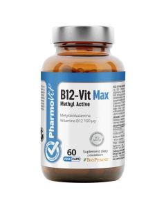 B12-Vit Max Methyl Active Clean label Pharmovit, kaps.,60szt