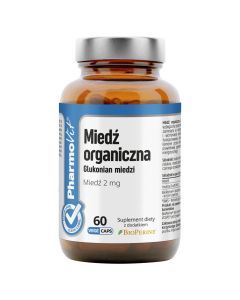 Miedz organ.glukon.miedzi Clean label Pharmovit,kaps,60szt
