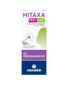 Hitaxa Fast Kids, 0,5 mg, roztw.doustny, 60 ml