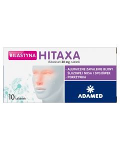 Bilastyna Hitaxa, 20 mg, tabl., 10 szt