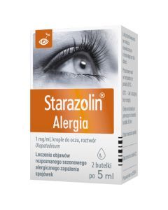 Starazolin Alergia, 1 mg/ml, krople do oczu, 2 x 5 ml