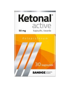 Ketonal Active, 50 mg, kaps.twarde, 30 szt