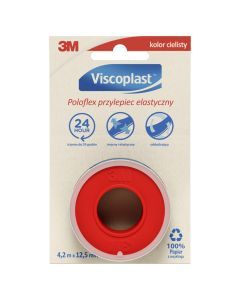 Viscoplast Poloflex, przylepiec elastyczny, 4,2 m x 12,5 mm, 1 szt.