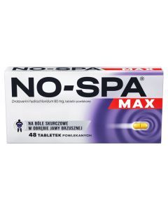 No-Spa Max, 80 mg, tabl.powl., 48 szt