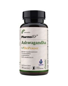 Ashwagandha + BioPerine Pharmovit, kaps., 90 szt