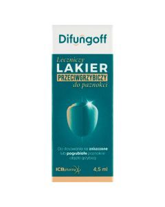Difungoff, lakier, leczn.,przeciwgrzybiczy,do paznokci,4,5ml