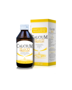 Calcium Hasco, 115,6 mg/5ml, syrop o smaku bananowym, 150 ml