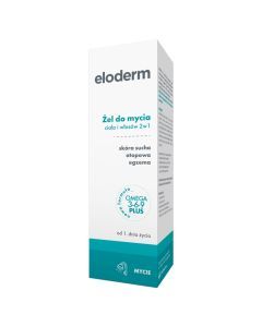 Eloderm, zel, do mycia ciala i wlosow, 2w1, 200 ml