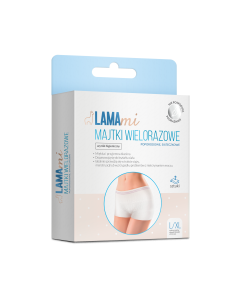 LAMAmi majtki wielorazowe, poporodowe, siateczkowe, L/XL, 2 sztuki