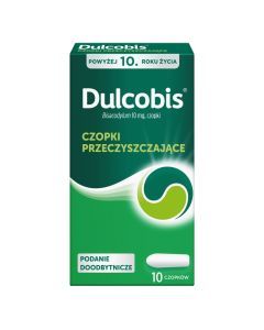 Dulcobis,10 mg, czopki, 10 szt