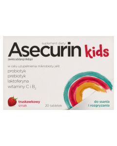 Asecurin Kids, tabl.do ssania,rozgryz., 20 szt