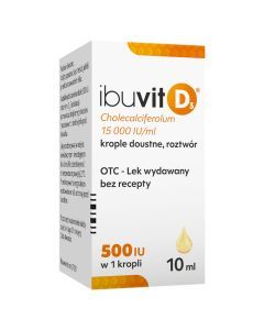 Ibuvit D3 Kids, 15000 IU/ml, krople doustne, 10 ml