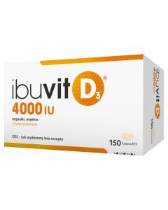 Ibuvit D3 4000 IU, 4000 IU, kaps.miekkie, 150 szt