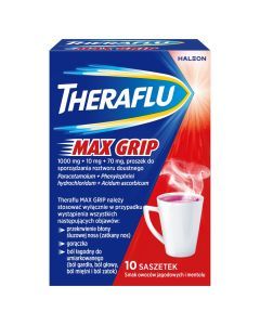 Theraflu Max Grip, prosz.d/sp.roztw.doustn., 10sasz.