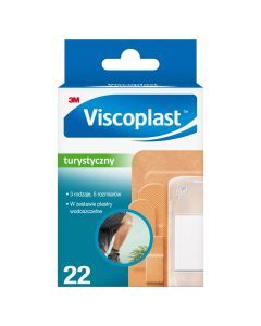 Viscoplast, Zestaw Turystyczny, plastry z opatrunkiem, 22 szt.