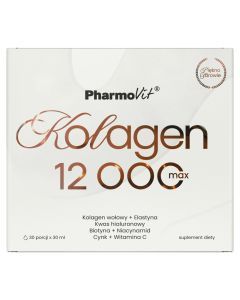 Pharmovit, Kolagen 12 000 Max, płyn, 30 ml, 30 szt.
