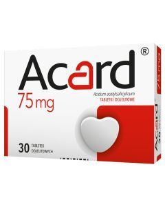 Acard, 75 mg, tabletki dojelitowe, 30 szt.