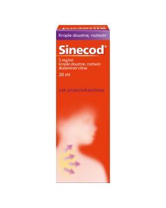 Sinecod, 5 mg/ml, krople doustne, 20 ml