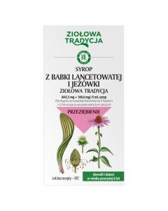 Ziołowa Tradycja Syrop z babki lancetowatej i jeżówki, (642,5 mg + 160,6 mg)/5 ml, syrop, 125 g